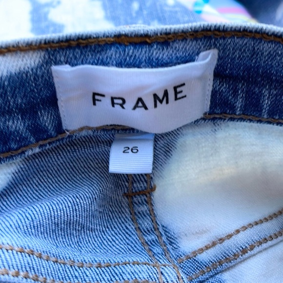 FRAME Le Sylvie Slender Straight-Leg High Waisted Denim Jeans 26 - Picture 7 of 9